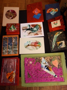 A selection of the finished cards